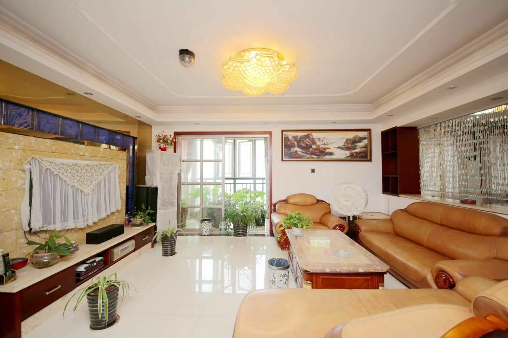 長沙云頂翠峰128平米新中式氣概裝修案例