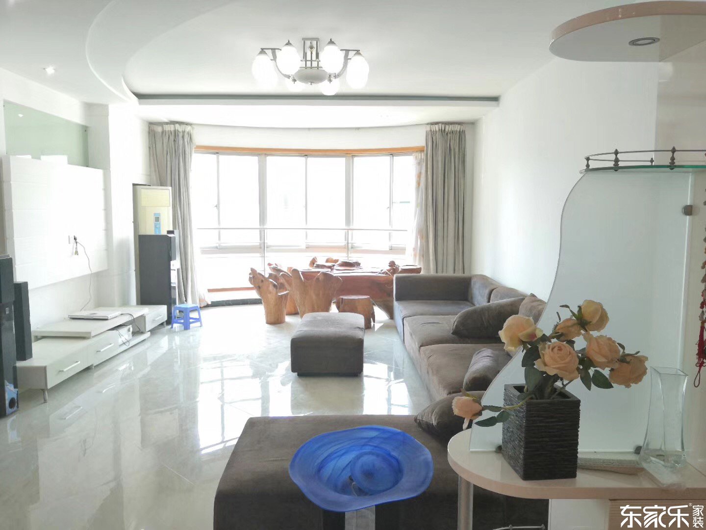 益陽太一御江城85平米混搭氣概裝修案例