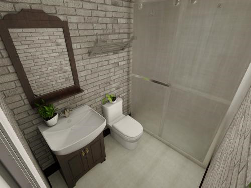 一米寬的洗手間應當如何設想比擬好?